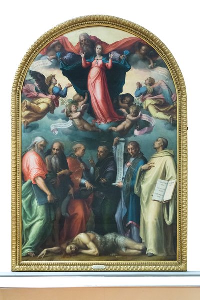 Disputa sobre a concepção imaculada de Giovanni Antonio Sogliani