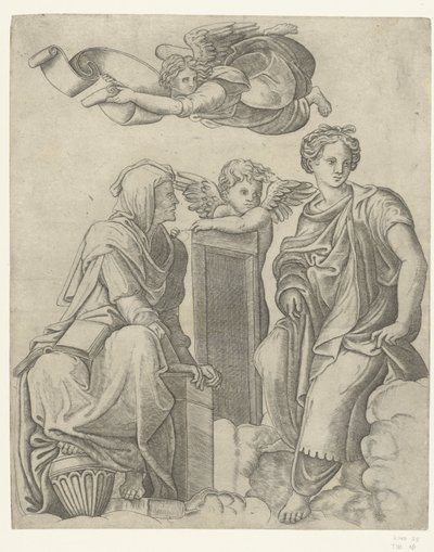 Dois irmãos e um anjo e um putto
Dialéctica e Lógica de Giovanni Antonio da Brescia (attributed to)
