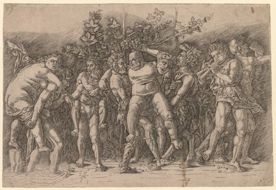 Bacanal com Silenus. de Giovanni Antonio da Brescia