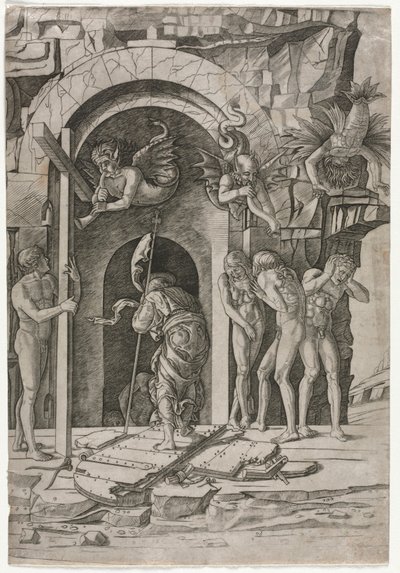 Descida ao Limbo, c. 1490-1500. de Giovanni Antonio da Brescia