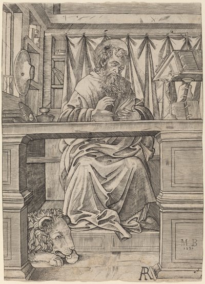 São Jerônimo em seu estúdio de Giovanni Antonio da Brescia
