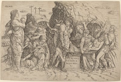 O sepultamento de Giovanni Antonio da Brescia, after Andrea Mantegna