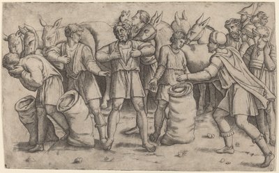 Descoberta da Taça de José de Giovanni Antonio da Brescia after Baldassare Peruzzi