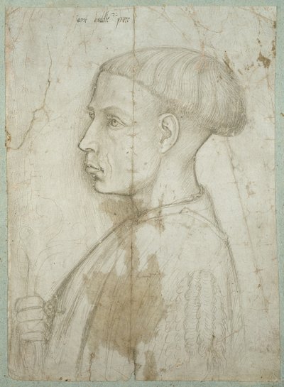 Busto de um jovem de perfil, 1430-40 de Giovanni Badile