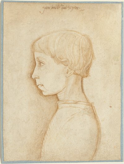 Retrato de um menino de perfil de Giovanni Badile