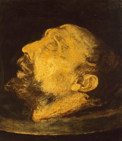 A cabeça de São João Batista em um planalto de Giovanni Battista (1567 1633) Crespi