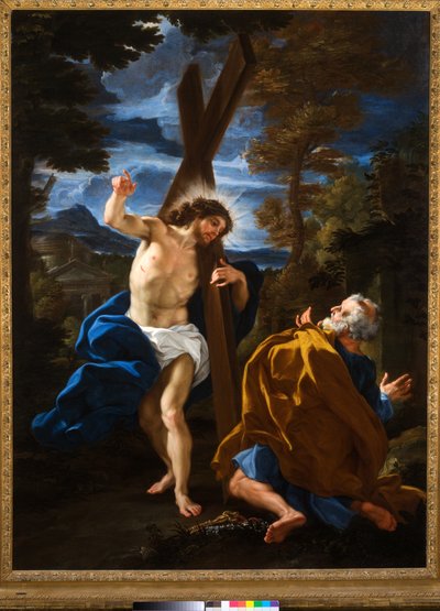 Domine, quo vadis? (óleo sobre tela) de Giovanni Battista (1639 1709) Gaulli