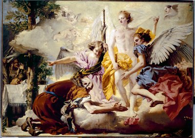 Aparição dos três anjos a Abraão de Giovanni Battista Tiepolo