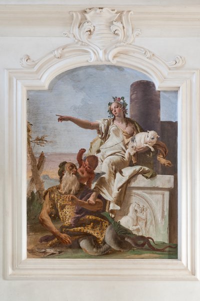 A inocência manda embora o engano de Giovanni Battista Tiepolo
