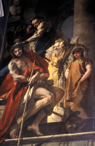 A Coroação de Espinhos, obra de arte de Tiepolo, igreja de Sant