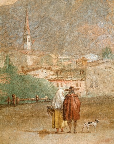 Paisagem com Cupido de Giovanni Battista Tiepolo