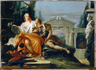 Rinaldo sob o feitiço de Armida. Da obra de Torquato Tasso (pintura sobre tela) de Giovanni Battista (1696-1770) Tiepolo