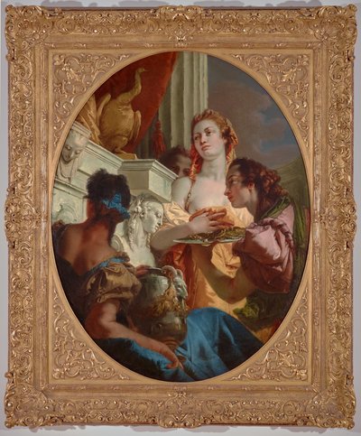 Matronas romanas fazendo oferendas a Juno 1745 (óleo sobre tela) de Giovanni Battista (1696-1770) Tiepolo