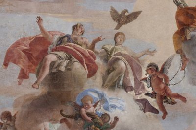 A Queda dos Demónios, Histórias de Cipião, pormenor de Giovanni Battista (1696-1770) Tiepolo