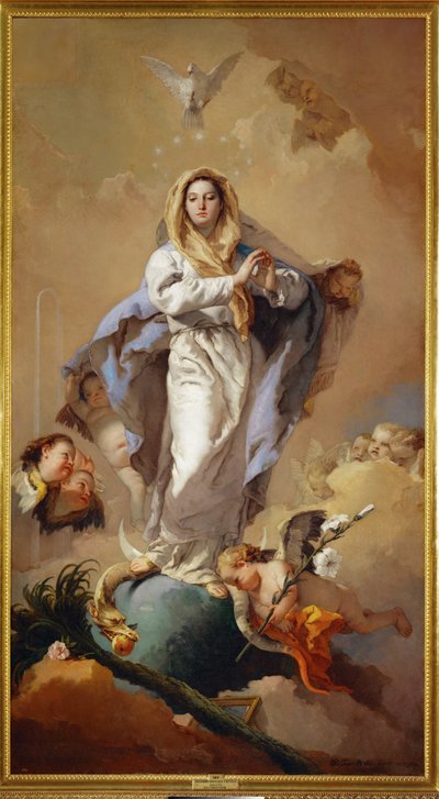 A Imaculada Conceição de Giovanni Battista (1696-1770) Tiepolo