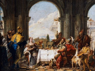 Banquete de Cleópatra de Giovanni Battista Tiepolo