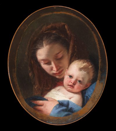 Madona e Menino, c.1730-45 (óleo sobre tela) de Giovanni Battista (1696-1770) Tiepolo