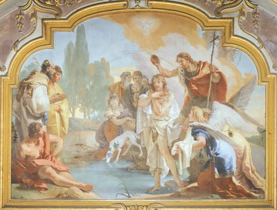 O Batismo de Cristo (fresco) de Giovanni Battista Tiepolo