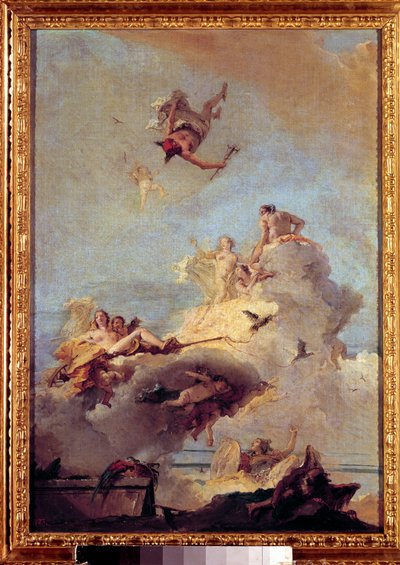 A Pintura Olympus de Giovanni Battista (Giambattista) Tiepolo (1696-1770) Madrid do século XVIII, Museu do Prado. de Giovanni Battista Tiepolo