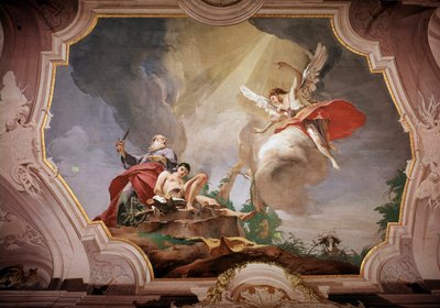O Sacrifício de Isaac (Fresco de Giovanni Battista Tiepolo