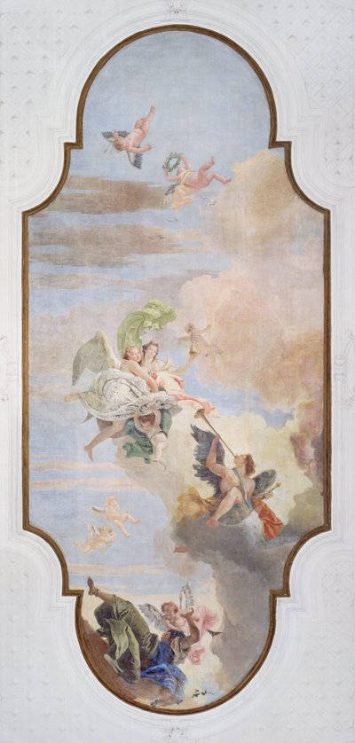 O Triunfo da Força e Prudência (fresco) de Giovanni Battista Tiepolo