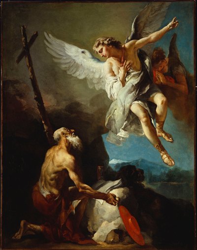 A Visão de São Jerônimo (óleo sobre tela) de Giovanni Battista Tiepolo
