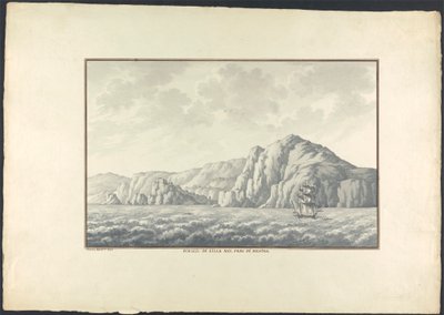 Scoglio di Silla no Farol de Mesina de Giovanni Battista Borra