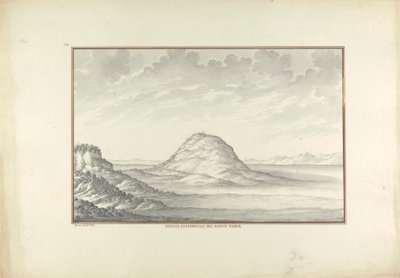 Vista ocidental do Monte Tabor de Giovanni Battista Borra