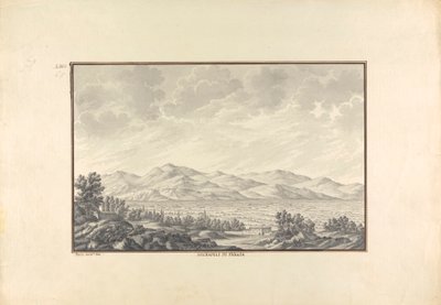 Vista do Vale de Hierapolis (agora Pamukkale) de Giovanni Battista Borra