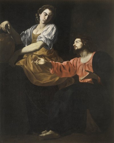 O Samaritano no poço de Giovanni Battista Caracciolo