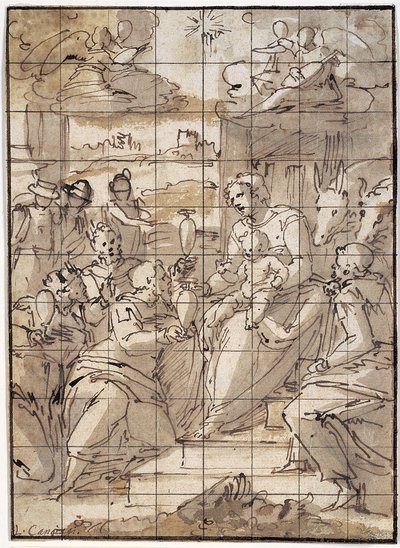 A adoração dos reis de Giovanni Battista Castello