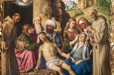 Lamentação de Cristo, detalhe de 2384598 de Giovanni Battista Cima da Conegliano