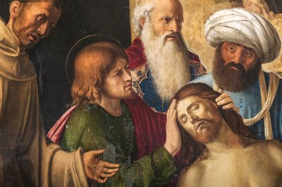 Lamentação de Cristo, detalhe de 2384598 de Giovanni Battista Cima da Conegliano