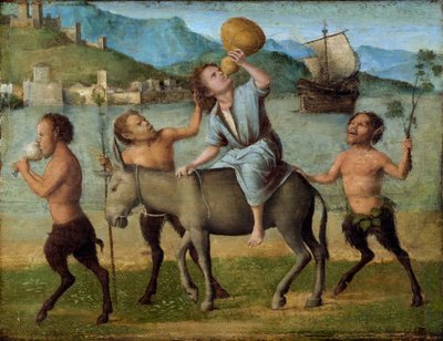 Sileno e os Sátiros de Giovanni Battista Cima da Conegliano