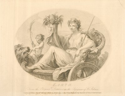 Terra, gravada por Francescco Bartolozzi (1727-1815) publicou Londres, 1803 (lito) de Giovanni Battista Cipriani
