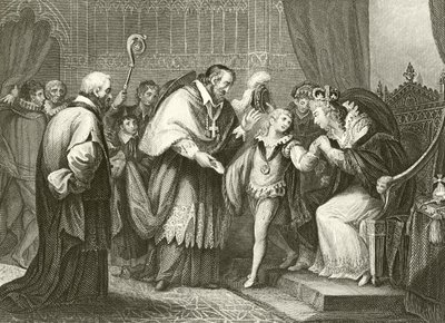 Edward, duque de York se separando de sua mãe de Giovanni Battista Cipriani