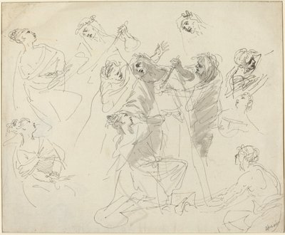 Estudos de Figuras [reto] de Giovanni Battista Cipriani