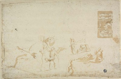 Esboços de assuntos mitológicos de Giovanni Battista Cipriani