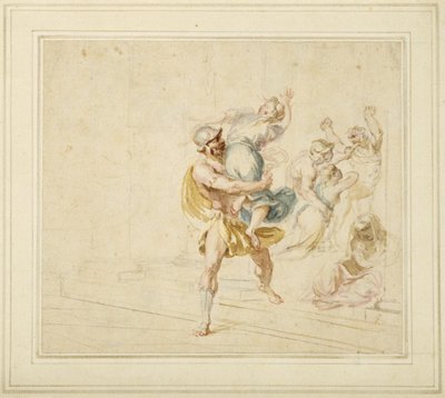 A violação das mulheres sabinas de Giovanni Battista Cipriani