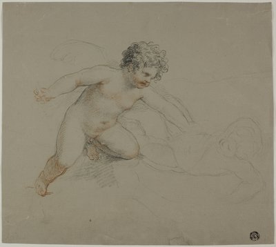 Dois Putti a lutar de Giovanni Battista Cipriani