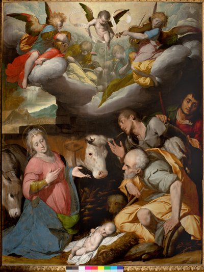 Adoração dos Pastores, 1592-95 de Giovanni Battista Crespi