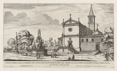 Igreja dedicada a S. Pietro Apostolo (Igreja de San Pietro in Montorio) de Giovanni Battista Falda