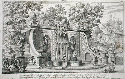 Fonte do Teatro da Villa Aldobrandina, Frascati, c.1675, de 
