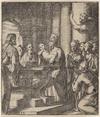 O Batismo de Cristo de Giovanni Battista Fontana