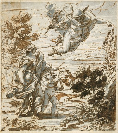 Mercúrio Líder em Geografia de Giovanni Battista Gaulli