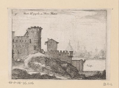 Bouwwerken te Rome, nabij de Porta del Popolo
Fuori del popolo a Mano Manco (título sobre o objecto)
Gezichten op Rome (título da série)
Alcune vedute et prospettive di luoghi dishabitati di Roma (título da série) de Giovanni Battista Mercati