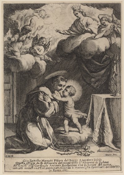 Santo Antônio de Pádua de Giovanni Battista Mercati