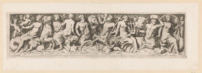 Tritões, nereídeos e putti de Giovanni Battista Mercati