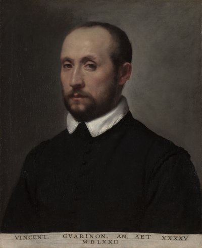 Retrato de Vincenzo Guarignoni, c.1572 (óleo sobre tela) de Giovanni Battista Moroni