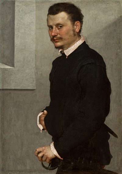 Retrato de um homem, c.1520-24 de Giovanni Battista Moroni
